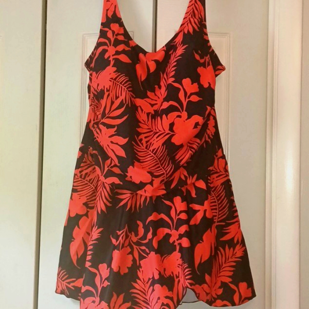 *NWT* Eomenie Plus Size Tummy Control Swimdress Sz 20W